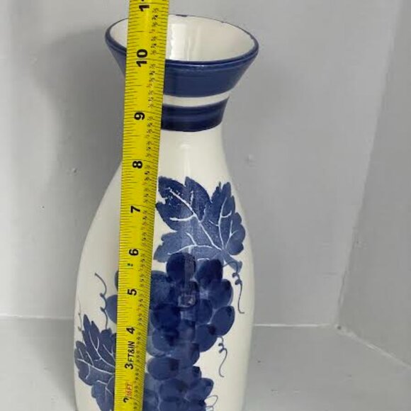 Vintage William Sonoma Ceramiche Alfa Blue & White Carafe Made in Italy - Picture 7 of 10